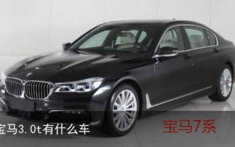 宝马3.0t有什么车