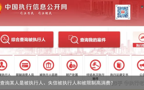 如何查询某人是被执行人、失信被执行人和被限制高消费？