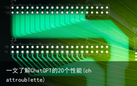 一文了解ChatGPT的20个性能(chattroublette)