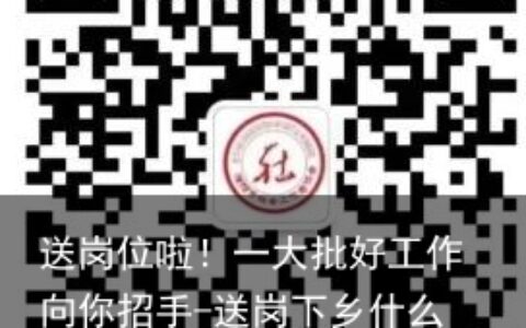 送岗位啦！一大批好工作向你招手-送岗下乡什么意思
