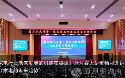 家电行业未来发展的机遇在哪里？蓝月谷大讲堂精彩开讲（家电的未来趋势）