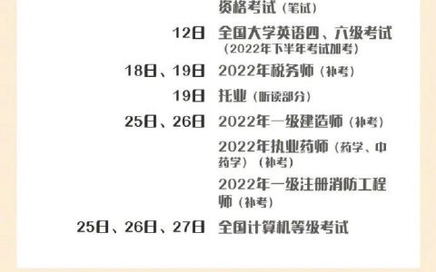 收藏！3月考试安排来了！(三月考试时间)
