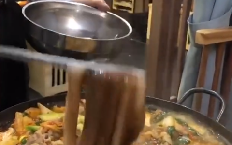 浙江一女子吃火锅下活章鱼，吓得连说对不起，服务员一句话太搞笑（章鱼足涮火锅多长时间）