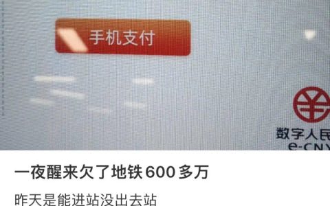 一夜醒来欠了地铁600多万？最新回应→（一夜醒来成富翁指什么生肖）