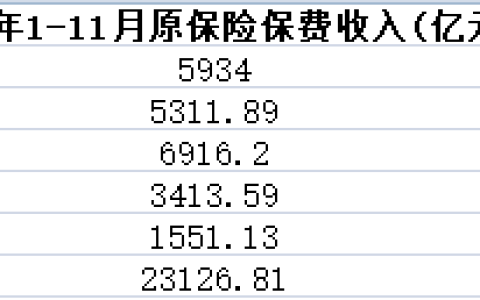 五大上市险企前11月保费2.3万亿 人保车险保费同比降5.4%-车险上市公司有哪几家