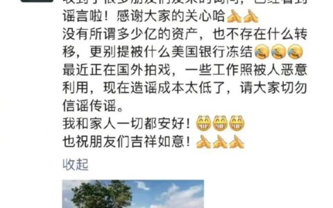 徐峥回应8.2亿资产冻结传闻：身在国外拍戏，没有任何资产转移（徐峥资产排名）