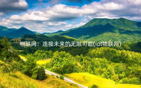 物联网：连接未来的无限可能(iot物联网)