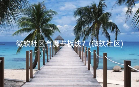 微软社区有哪些板块？(微软社区)
