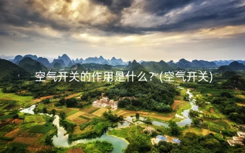 空气开关的作用是什么？(空气开关)