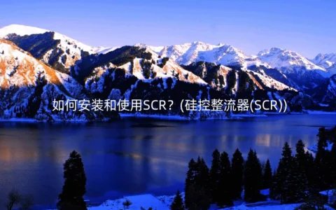如何安装和使用SCR？(硅控整流器(SCR))