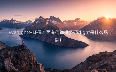 Everlight在环保方面有何举措(everlight是什么品牌)