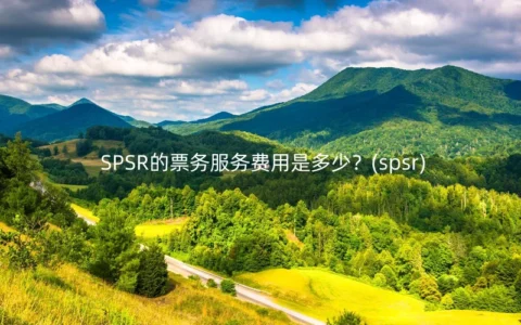 SPSR的票务服务费用是多少？(spsr)