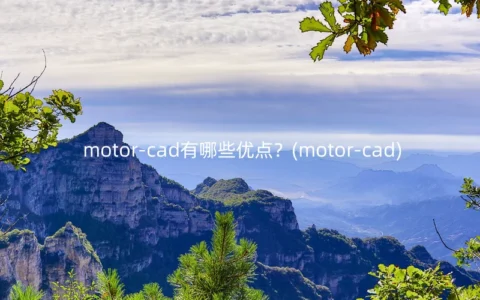 motor-cad有哪些优点？(motor-cad)