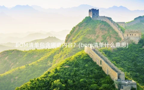 BOM清单包含哪些内容？(bom清单什么意思)