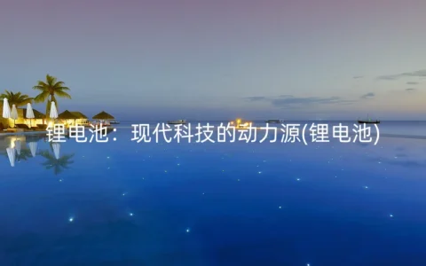 锂电池：现代科技的动力源(锂电池)