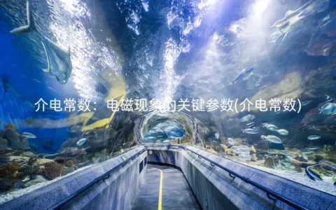 介电常数——电磁现象的关键参数