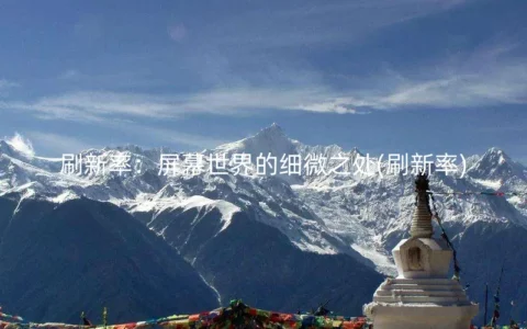 刷新率——屏幕世界的细微之处