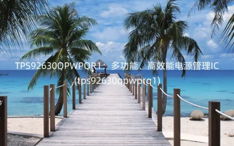 TPS92630QPWPQR1：多功能、高效能电源管理IC(tps92630qpwprq1)