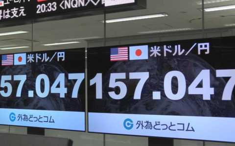 日元对美元汇率一度跌破157，创34年来新低