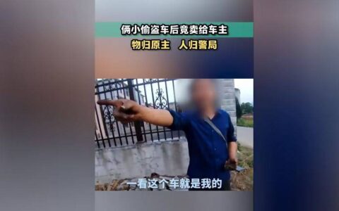 小偷盗车后竟卖给车主？简直是太猖狂了！真是社会之大无奇不有！